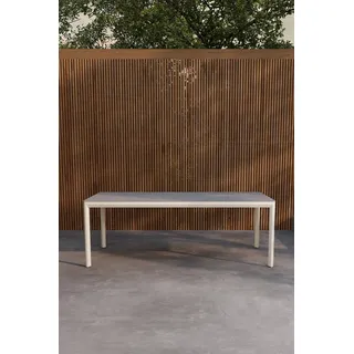 venture home Lino Gartentisch 220 x 100 x 74 cm Beige/Grau