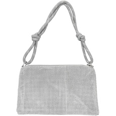 Bild von 12523 TOPModel Glitter Queen - Kleine Handtasche in Silber, Täschchen mit Glitzersteinchen und kurzem Tragegriff