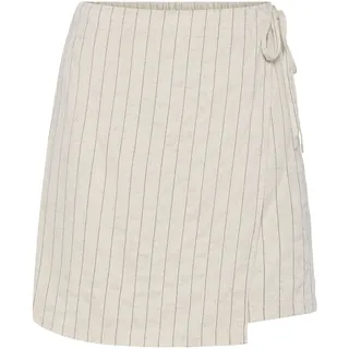 PIECES Female Wickelrock PCPIA MINI LEINENMIX | Wrap skirt