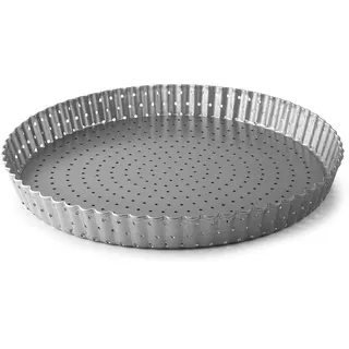 LACOR - 68781 - Backform Rund, Kuchenform, Backformen, Gelockte Kuchenform, Perforiert, Kohlenstoffstahl, PFOA-frei, Backofenfest, Gefrierfest, 20 cm