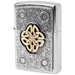 Zippo Feuerzeug Celtic Knot, Silber,