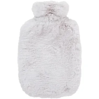 Fashy 67381_11 Wärmflasche mit hochwertigem, Fellbezug, hell, extra softer