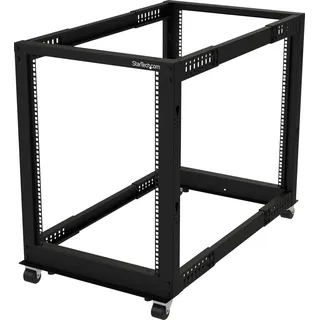 Startech StarTech.com 15HE 4-Pfosten Server Rack, 19 Zoll Open Frame Serverrack, 101cm Montagetiefe, 544kg Traglast, mobil oder Bodenmontage,