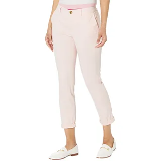 Tommy Hilfiger Damen Hampton Chinohose mit Lockerer Passform (Regular und Plus) Hose, Ballerina Pink, 16W