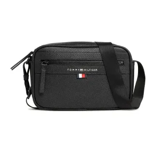 Tommy Hilfiger für Herren. AM0AM12093 Essential Metallic-Logo-Reportertasche schwarz (OSFA), Lässig, Polyurethan