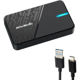 AVerMedia Capture Card für Streaming, 4K60 HDR Passthrough, 1080p60 Videoaufnahme, Game Capture für PS5, Xbox, Switch2, PC, kompatibel mit Twitch, OBS, Windows, Mac – GC311G2 Streamline MINI+