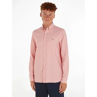 Tommy Hilfiger Langarmhemd »FLEX DOBBY SF SHIRT«, mit Knopfleiste, rosa