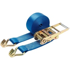 DRAPER rtds von/10 m5t/HB 5000 kg Ratsche Tie Down Strap, blau, 10 m x 75 mm