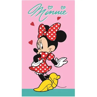 Aymax Kinder - Handtuch Strandlaken Strandtuch Duschtuch Badetuch - 70 x 140 cm -Jungen und Mädchen Mikrofaser (Minnie)