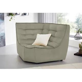 Calia Italia Ecksofa »Banjo, Eckelement, tolles Design und hoher Sitzkomfort frei stellbar«, oder als Modulsofa mit den passenden Erweiterungselementen nutzbar beige