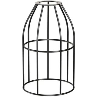 ledscom.de Käfig-Lampenschirm, schwarz, 122mm Ø