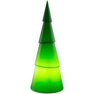 8 seasons DESIGN LED Weihnachtsbaum rund 75 cm Kunststoff wetterfest inkl. Leuchtmittel grün