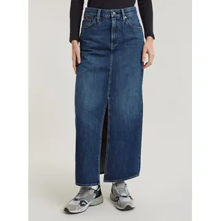 G-Star für Damen. D24385-D536-G804 Rock Viktoria Lang blau (26), Lässig, Baumwolle, Denim