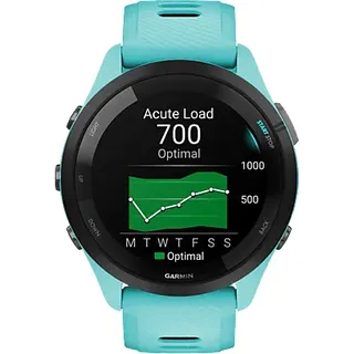 Garmin Forerunner 265 BT 46,1 mm Faserverstärktes Polymer schwarz Silikonarmband schwarz One Size