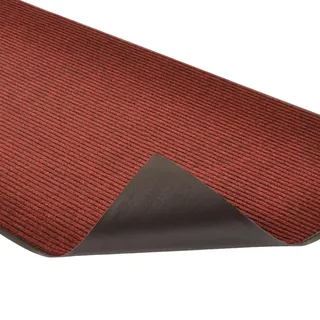 Notrax 117 Heritage Rib Eingangsmatte, für Lobbys und Inneneingänge, 91,4 cm Breite x 25,4 cm Länge x 0,95 cm Dicke, Rot/Schwarz