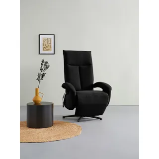 sit&more TV-Sessel Tycoon Polyester 74 x 112 x 82 cm schwarz