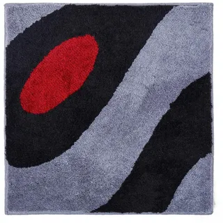 GRUND Colani Exklusiver Designer Badteppich Schwarz 60 x 60 cm
