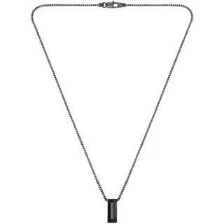 Boss Kette mit Anhänger 1580750 Schwarz / Edelstahl