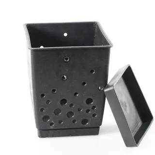 Kerafactum Besteckhalter Besteckkorb für Spülmaschine 2-teilig | Besteckkörbchen abnehmbarer Boden BPA-frei konisch | Abtropfbehälter Organizer für Büro Bestecktrockner | Besteck Korb Köcher Körbchen