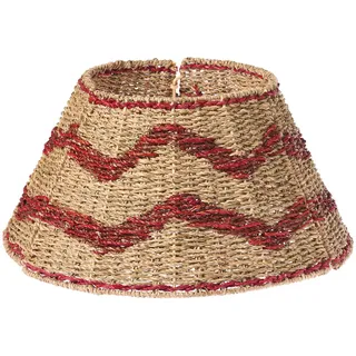 Beliani Weihnachtsbaumkragen 24 cm Naturfarben Hiver , Naturfarben, Rot , Naturmaterialen , Rund , 24 cm , Dekoration, Weihnachtsdekoration, Christbäume & Zubehör