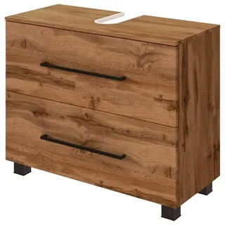 WELLTIME Waschbeckenunterschrank Luena 70 x 54 cm Braun