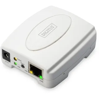 Digitus Fast Ethe.Print Server,USB 2.0 1-Port Print Server RJ-45