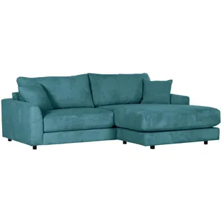 Landscape Ecksofa , Petrol , Textil , Uni , Füllung: Polyester,Polyester , seitenverkehrt montierbar, L-Form , 240x175 cm , Stoffauswahl , Wohnzimmer, Sofas & Couches, Wohnlandschaften, Ecksofas