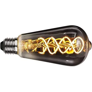 Star Trading 354-63-1 Deco LED "Spiral Filament", E27Nautica, dimmbar, Rauchglas/verspiegelt, 2100 K, 90 Ra, 45 LM, ca. 6,4x14 cm, 230 V/ 4 W, 1 Stück Karton