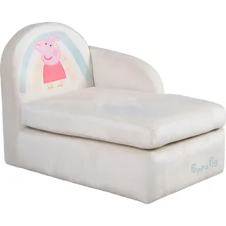roba® Kindersofa »Peppa Pig« mit seitlicher Armlehne, grau