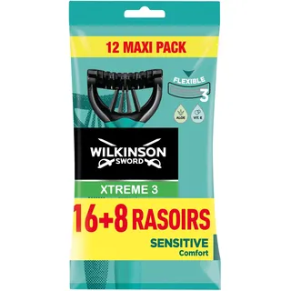 Wilkinson Xtreme 3 Pure Sensitive Einweg-Rasierklingen, 24 Stück