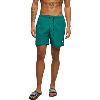 Urban Classics Men's Block Swim Shorts Badehose, Green, 4XL