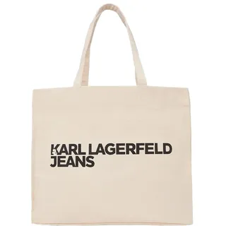 Karl Lagerfeld JEANS, Damen, Essential Logo Shopper, Beige, One size