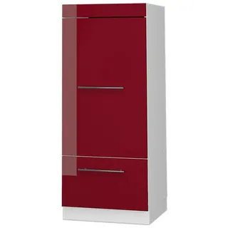 Vicco Hochschrank Mikrowellenschrank Fame-Line 60 x 153,6 x 58,1 cm Bordeaux Hochglanz