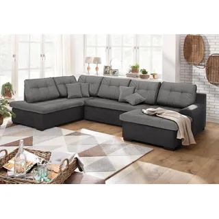 Home Affaire Wohnlandschaft Mikrofaser 3-Sitzer Grau
