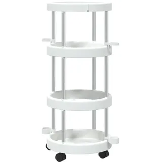 vidaXL Reinigungswagen mit Aufbewahrungskorb Aluminium
