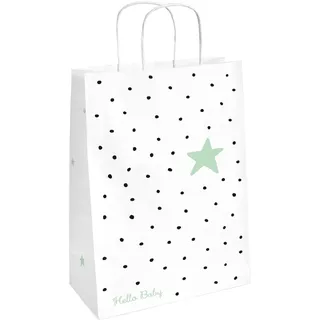 amscan 8 Taschen Hello Baby Paper 23,4 x 16,2 cm, Mehrfarbig, one Size