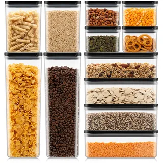 Bodum Canteen Vorratsdosen schwarz 12-teilig 0,5 l