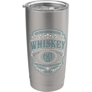 60. Geburtstag 60 Jahre Ich bin wie guter Whisky Whiskey Doppelwandiger Edelstahl-Thermobecher