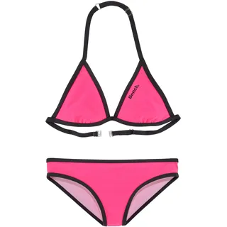 BENCH Triangel-Bikini Mädchen Pink/Schwarz 122/128