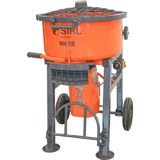 SIRL MH110 Profi Betonmischer | 1500W Motor | 95L Trommel | 230V Mobil | Zwangsmischer | Zement & Mörtel