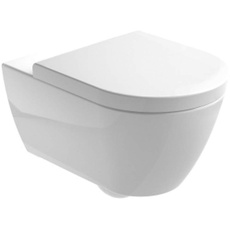 Gala Rimless Hänge-WC, horizontal, Emma-Kollektion, Weiß, 54 x 36 x 36 cm (Referenznummer: 3027201), Standard