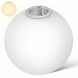 VILLCASE Lampenschirm Glas Ersatz, G9 Glas Ersatzschirm Ersatz Kugel Lampen Lampenabdeckung für Tischlampe Stehlampe Wandleuchte Pendelleuchte, Ø 8 cm, mit Gewinde, Satiniert