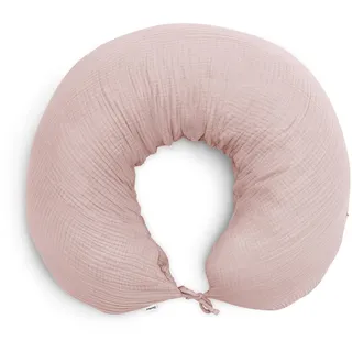 Ehrenkind® Stillkissen Faserbällchen 160 cm, Bio-Musselin, Schwangerschaft & Stillzeit, Rosé