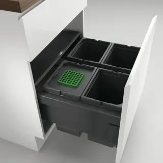 Cox Base 360 s/600-4, Abfallsammler für Frontauszüge, mit Biodeckel, anthrazit