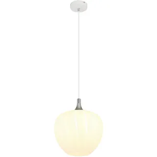 Globo Hängeleuchte , Weiß, Chromfarben , Metall, Glas , rund , 120 cm , Ce , Lampen & Leuchten, Leuchtenserien