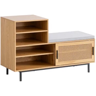 Livetastic Schuhbank 120 x 75,5 x 40 cm Eichefarben / braun