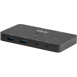 Club3D CSV-2512 Dual USB-C® zu HDMITM KVM-Switch PD3.0 100W 4K60Hz