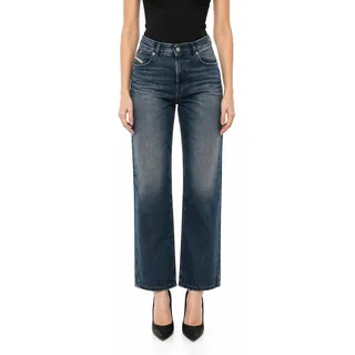 Diesel Widee R68RA Damen Jeans Hose Culotte Straight - Blau