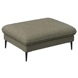 flexlux Pouf »Salino, Fußhocker, Sitzhocker, Polsterhocker,« Kaltschaum & Stahl-Wellen, Füsse Schwarz, grün