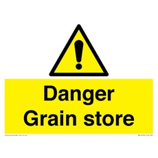 Danger Grain Store Schild – 200 x 150 mm – A5L